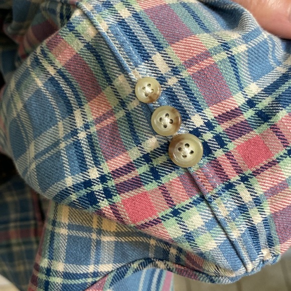 Ralph Lauren Classic Fit Button Long Sleeve Shirt 2XLT MC23 Plaid Vintage Look - Picture 6 of 8